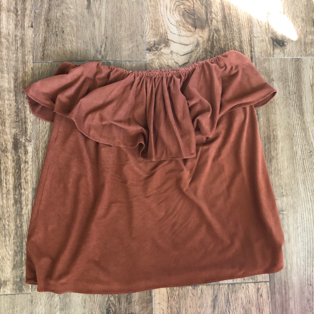 Olivaceous brown strapless medium